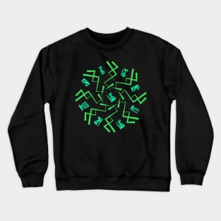 Magic runes  Mystical geometry sign  Alchemy mystical symbol Crewneck Sweatshirt